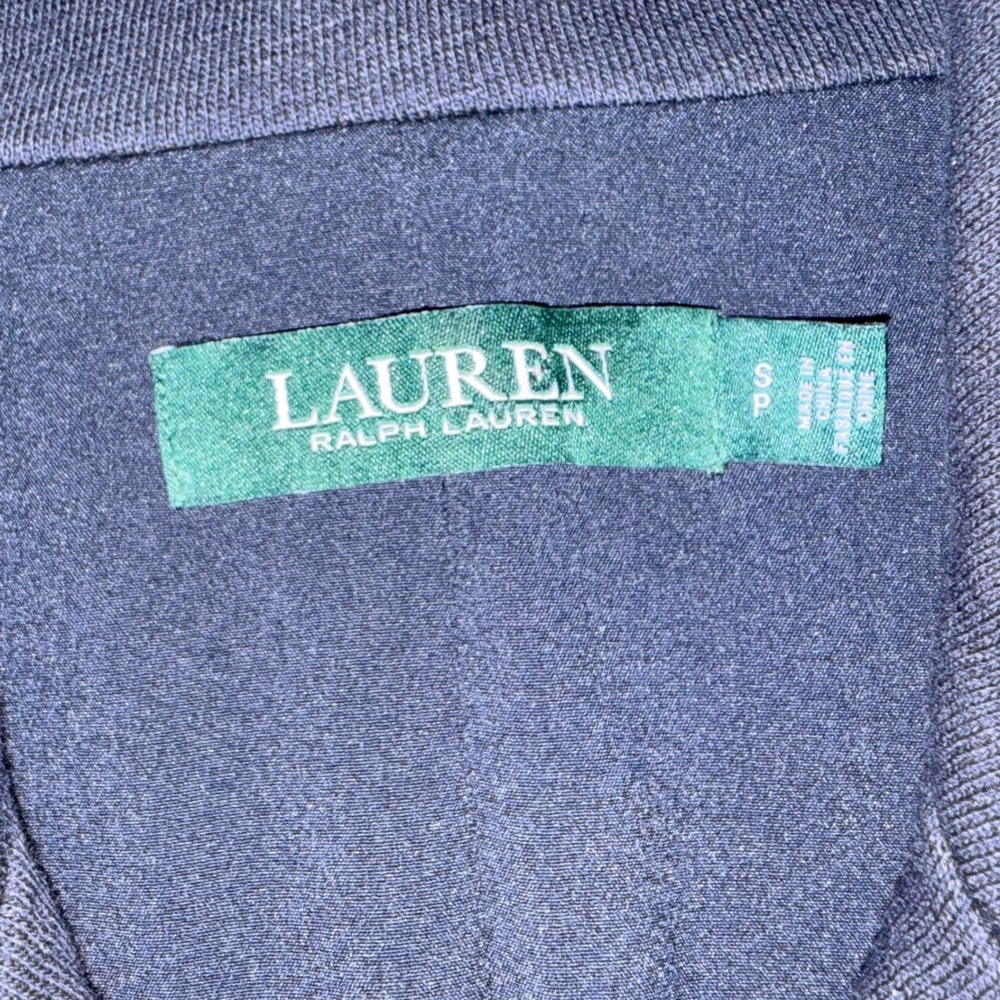 Lauren Ralph Lauren Navy Knit Nautical Jacket Anchor Button Double Breasted Sz S - Picture 4 of 14